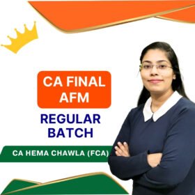 SFM / AFM Regular Batch Classes (160-180 Hours) By CA Hema Chawla | CA Final Regular AFM Classes | Best SFM / AFM Lectures for CA Final